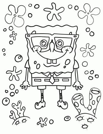 Printable Spongebob coloring pages | Anya and Papa Blog