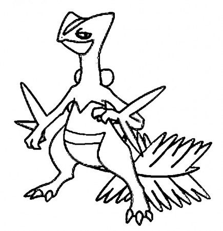 Coloring Pages Pokemon - Sceptile - Drawings Pokemon