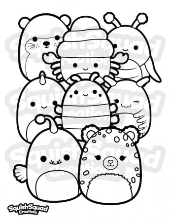 Buy Squishmallow Coloring Page Printable Squishmallow Coloring Online in  India - Etsy