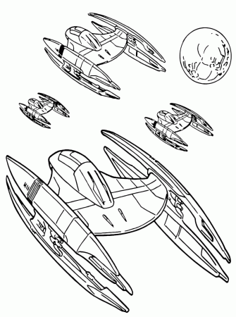 Star Wars - A fleet of ships Vulture droid