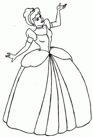 Cinderella Coloring Pages Printable Free - Coloring Pages For All Ages