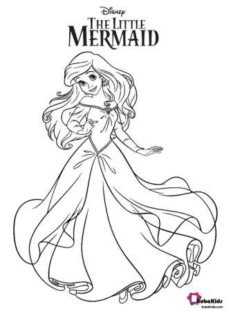 Disney The Little Mermaid Coloring Pages Book Lion King Ariel –  Stephenbenedictdyson