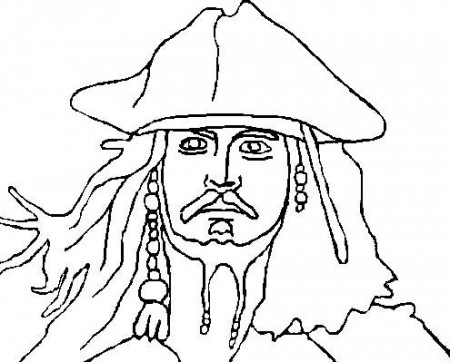Pictures Face Jack Sparrow Pirates Of The Caribbean Coloring Pages | Coloring  pages, Coloring pages for kids, Jack sparrow