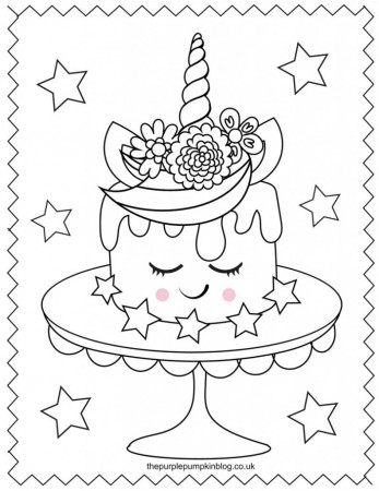 Super Sweet Unicorn Coloring Pages - Free Printable Colouring Book