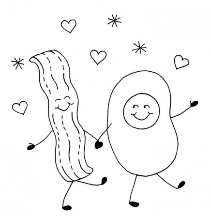 Bacon clipart coloring page, Bacon coloring page Transparent FREE for  download on WebStockReview 2021