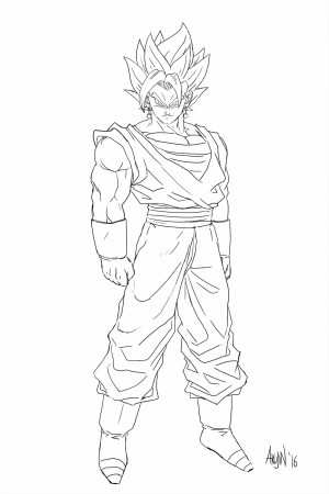 Coloring and Drawing: Dragon Ball Z Coloring Pages Ssj4