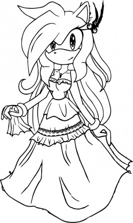 Fantastic Dress Amy Rose Coloring Page