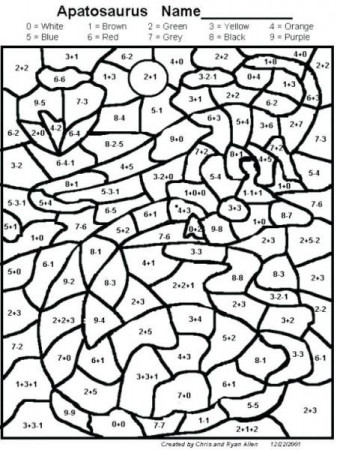 Multiplication Coloring Sheets Free Printable In Color By Number ...
