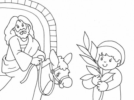 Palm Sunday Coloring Pages - Colorine.net | #9755