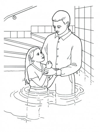 Baptism Day Coloring Pages - LDS