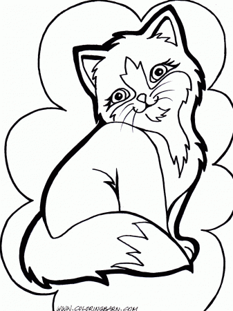 Cat Pictures To Color - Coloring Pages for Kids and for Adults