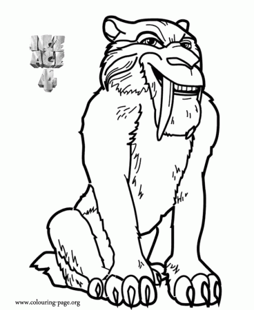 Ice Age - Diego - Ice Age 4: Continental Drift coloring page