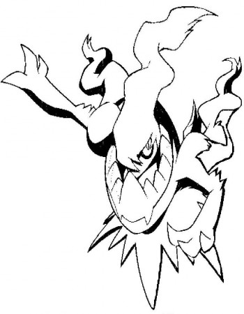 Pokemon Darkrai Coloring Page - Free Printable Coloring Pages for Kids