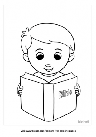 Boy Reading His Bible Coloring Pages | Free People-and-celebrities Coloring  Pages | Kidadl