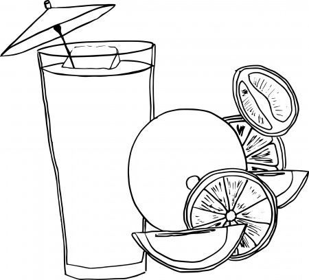 Fruit Juice coloring page - free printable coloring pages on coloori.com