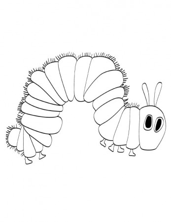 A very hungry caterpillar coloring page | Download Free A very hungry  caterpillar coloring page for kids | Best Coloring Pages