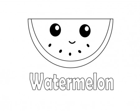Cute Watermelon Coloring Pages in 2023 | Cute coloring pages, Coloring pages,  Coloring pages inspirational