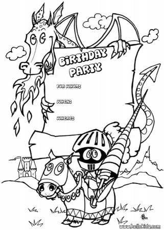 BIRTHDAY CARDS coloring pages - Kids and animals : Birthday Party ...