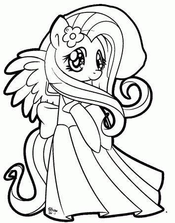 Wedding Dress My Little Pony Friendship Is Magic Coloring Page ...