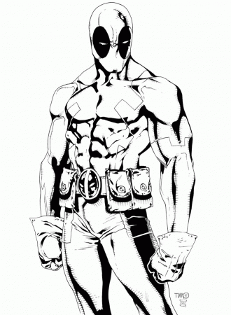 Print Free Printable Deadpool Coloring Pages For Kids - Widetheme
