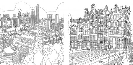 Fantastic Cities: A Coloring Book of Amazing Places Real and ...