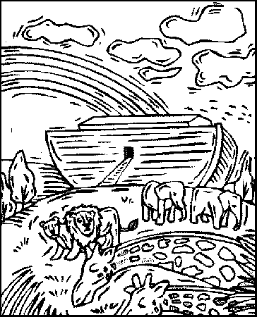 Uskonto | Coloring pages, Noah ark ...