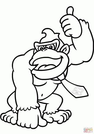 Donkey Kong Coloring Pages To Print | Resume Format Download Pdf