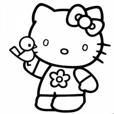 Hello Kitty Coloring Pages Free Printable Funny Coloring Page ...