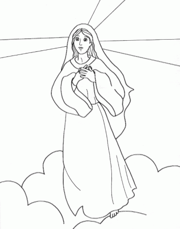 mary coloring page - High Quality Coloring Pages