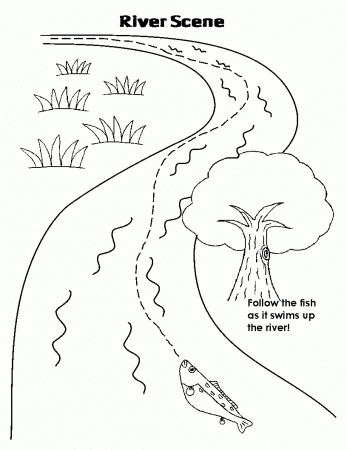 Crossing The Jordan River - Coloring Pages for Kids and for Adults