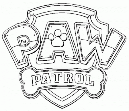 Coloring Pages Paw Patrol Drawing