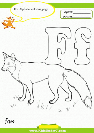 Kids Under 7: Letter F Worksheets and Coloring Pages