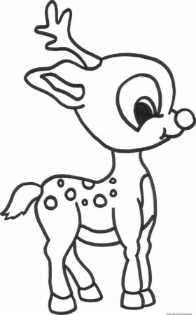 Christmas Animals Coloring Pages For Preschool - Coloring Pages ...