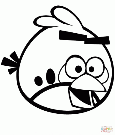 Red Angry Bird coloring page | Free Printable Coloring Pages