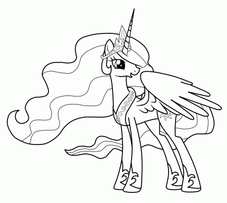 24 My Little Pony Coloring Pages Princess Celestia Cartoons ...