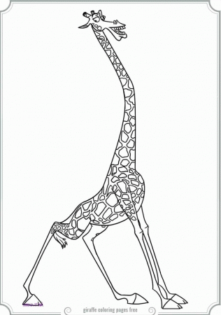 Melman The Giraffe Coloring Pages | Printable Coloring Pages