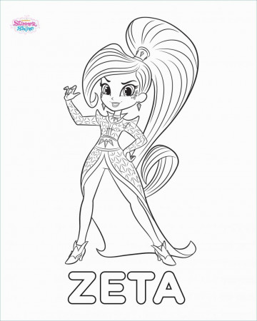 Coloring: Shimmer Et Shine Coloriage Princess And Printable ...