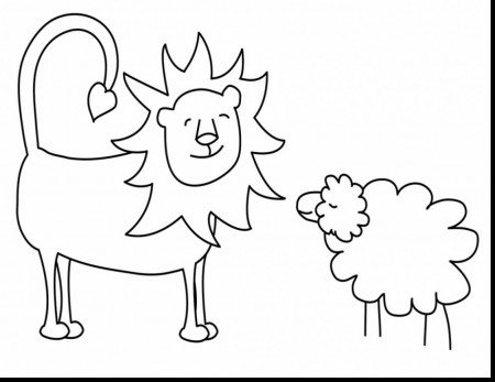fabulous lamb coloring pages for kids with lamb coloring page ...
