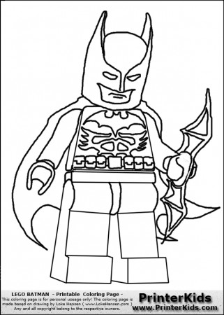Lego Batman Printable Coloring Pages - Auromas.com