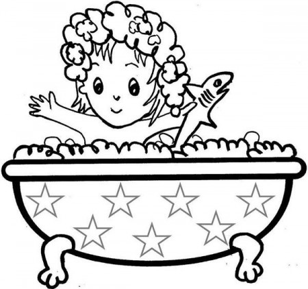 Bathtub clipart coloring page, Bathtub coloring page Transparent FREE for  download on WebStockReview 2020