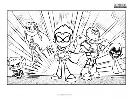 Teen Titans Go Coloring Pages Gallery - Whitesbelfast