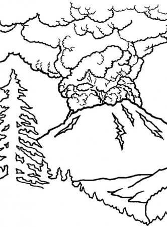 Volcano #166641 (Nature) – Printable coloring pages