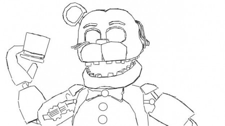 26 best ideas for coloring | Fnaf Withered Freddy Coloring Pages