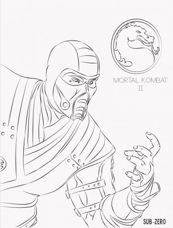 Mortal Kombat Coloring Pages | 80 Pictures Free Printable