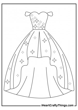 Printable Dress Coloring Pages (Updated 2021)
