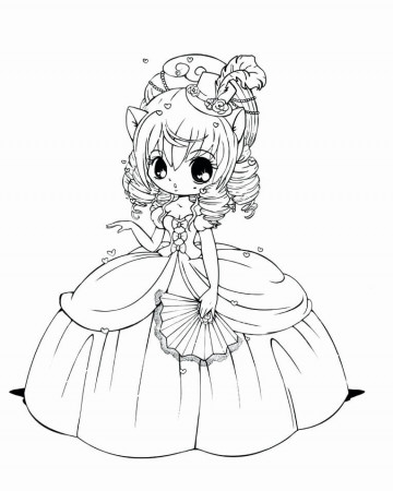 Kawaii Girl 3 Coloring Page - Free Printable Coloring Pages for Kids