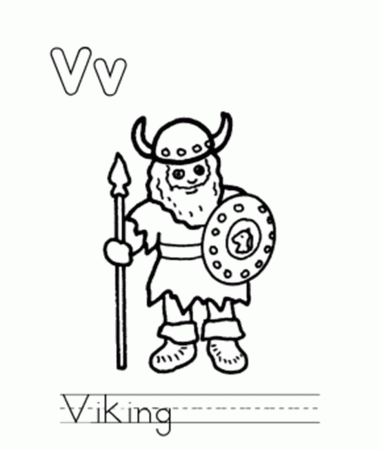 Viking Alphabet Coloring Pages | Alphabet Coloring pages of ...