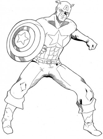 15 Pics of Captain America Symbol Coloring Pages - Captain America ...