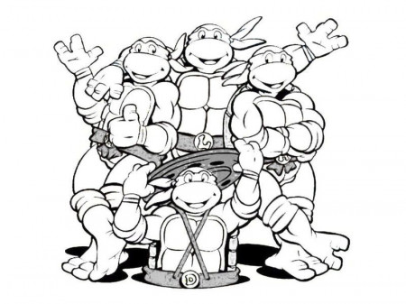 Coloring Ninja Turtles - Coloring Pages for Kids and for Adults