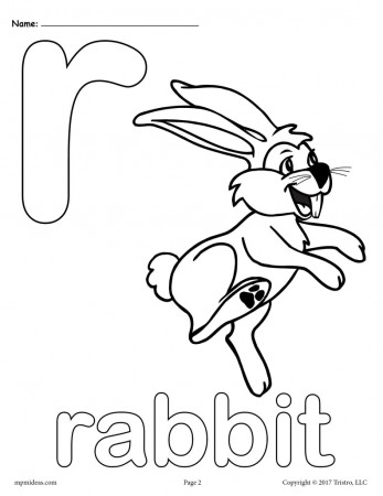 Letter R Alphabet Coloring Pages - 3 Printable Versions! – SupplyMe